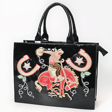 American Darling Tote Hand Carved Genuine Leather Women Bag Western Handbag Purse